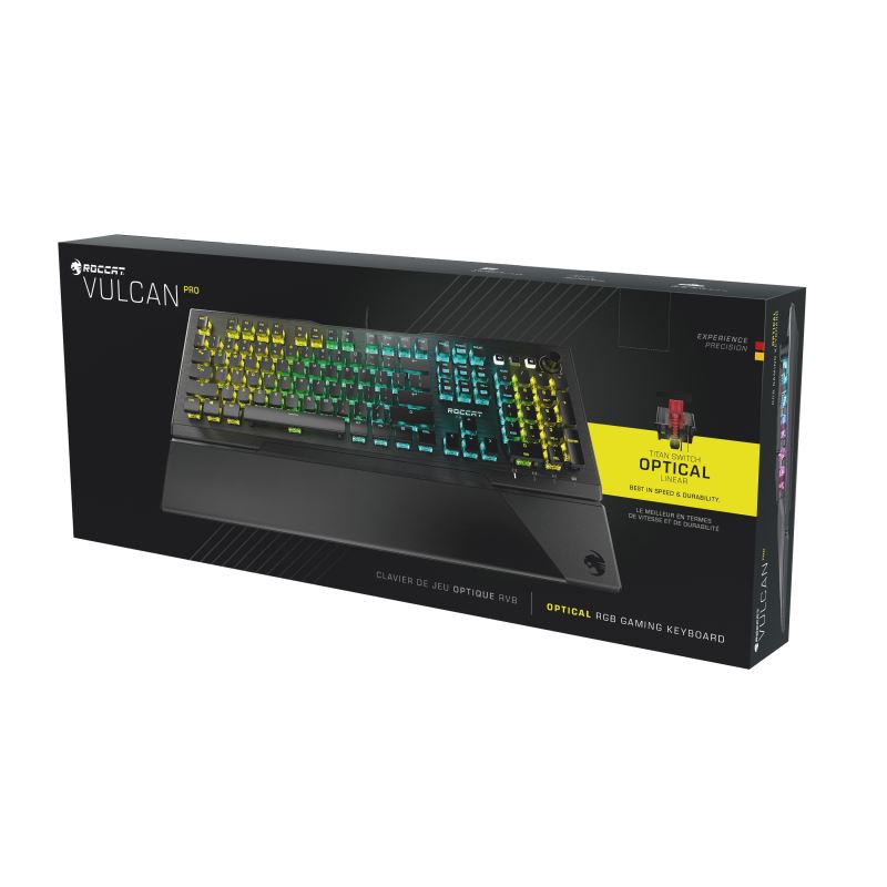 ROCCAT Vulcan Pro Linear Optical PC Gaming Keyboard， Titan Switch